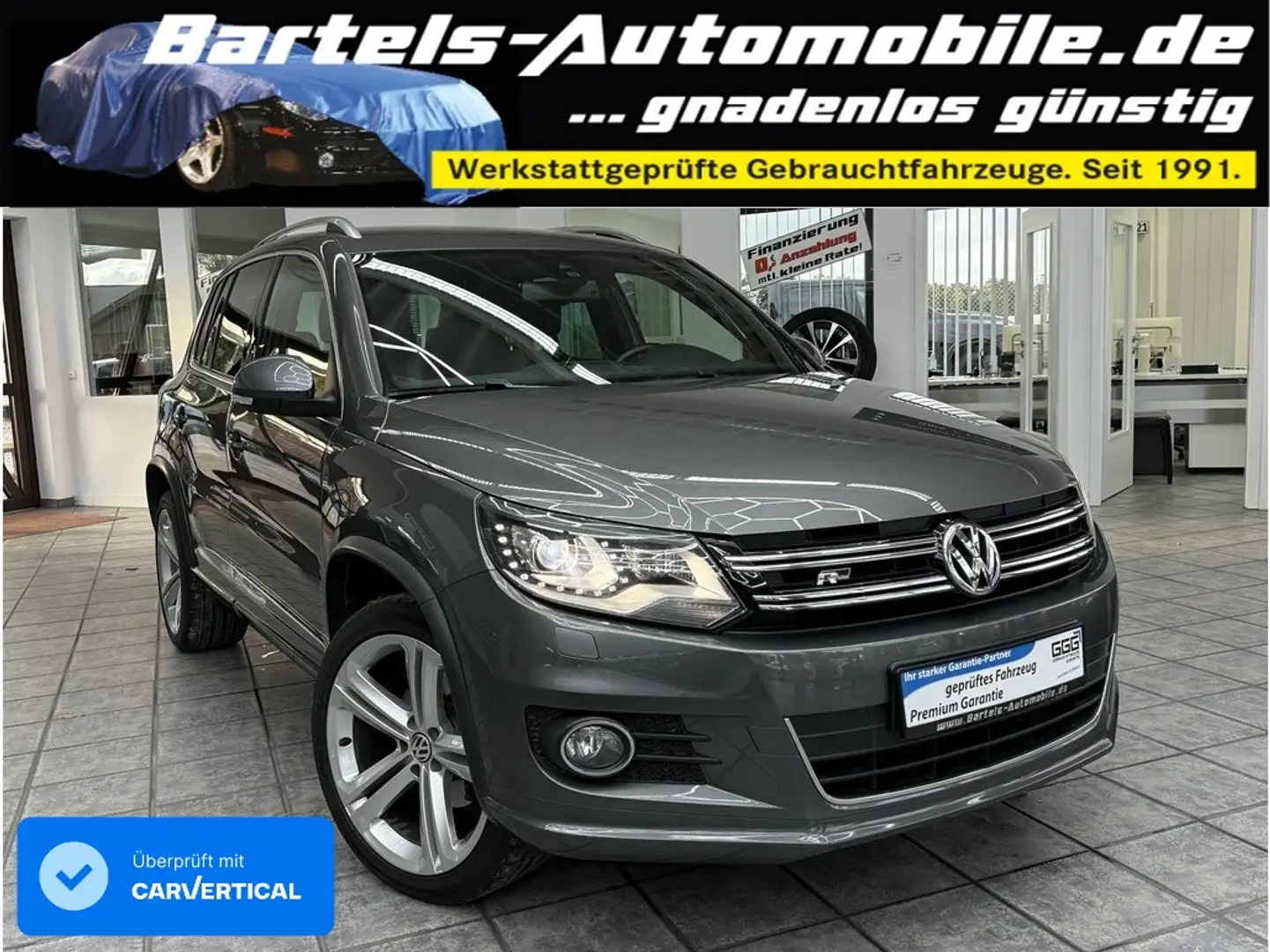 Volkswagen Tiguan 2.0 TDI 4Motion R-Line, DSG, Kamera, AHK Grijs - 1