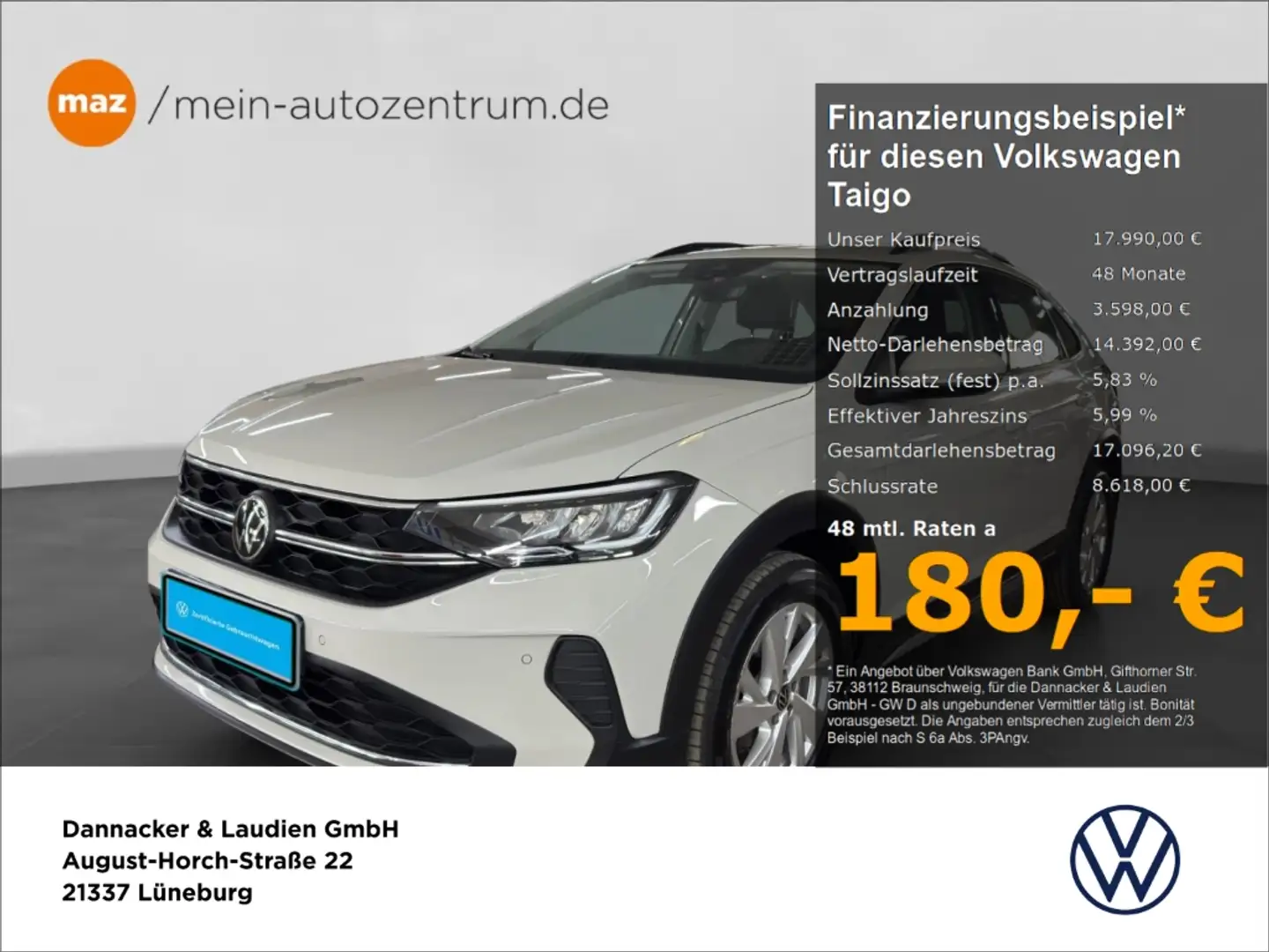 Volkswagen Taigo 1.0 TSI Life Alu LED App-Connect Sitzheizung uvm. Grau - 1