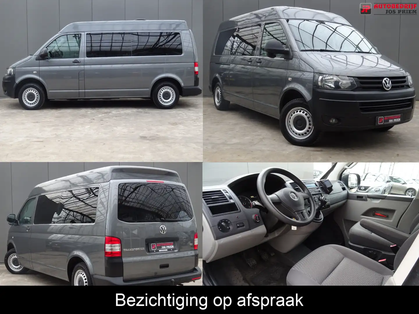 Volkswagen T5 Transporter 2.0 TDI L2H2 Comfortline * MARGE * KANTOOR * CAMPE Gris - 1