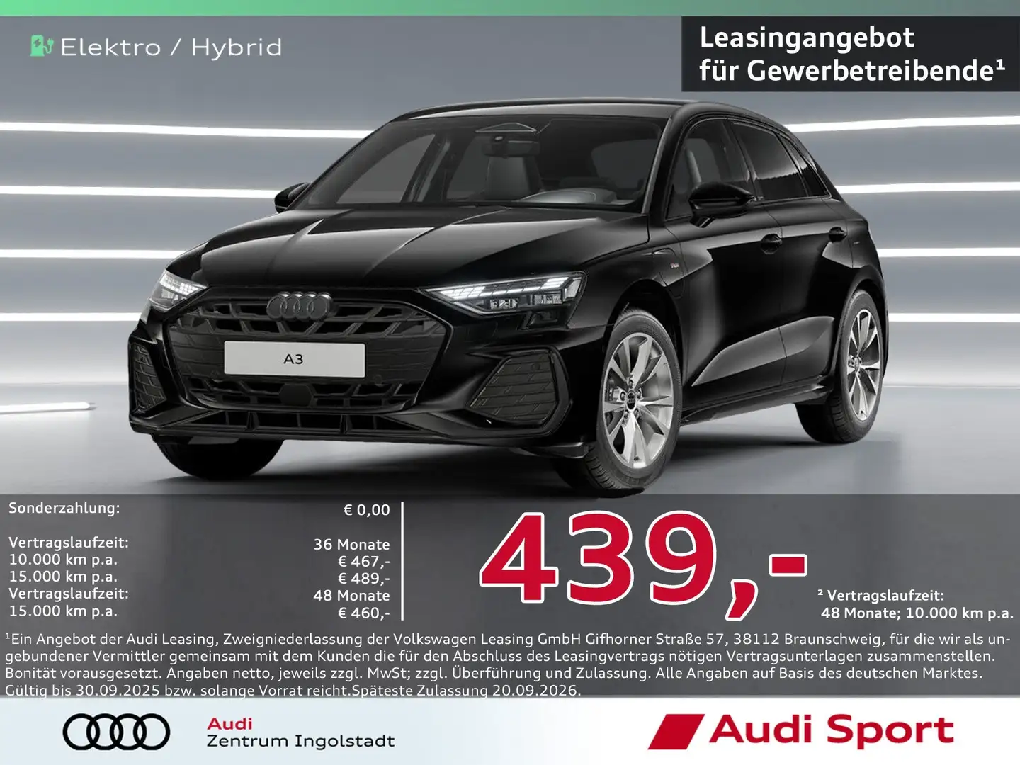 Audi A3 Sportback S line TFSI e S tronic UPE 54.750,- Schwarz - 2