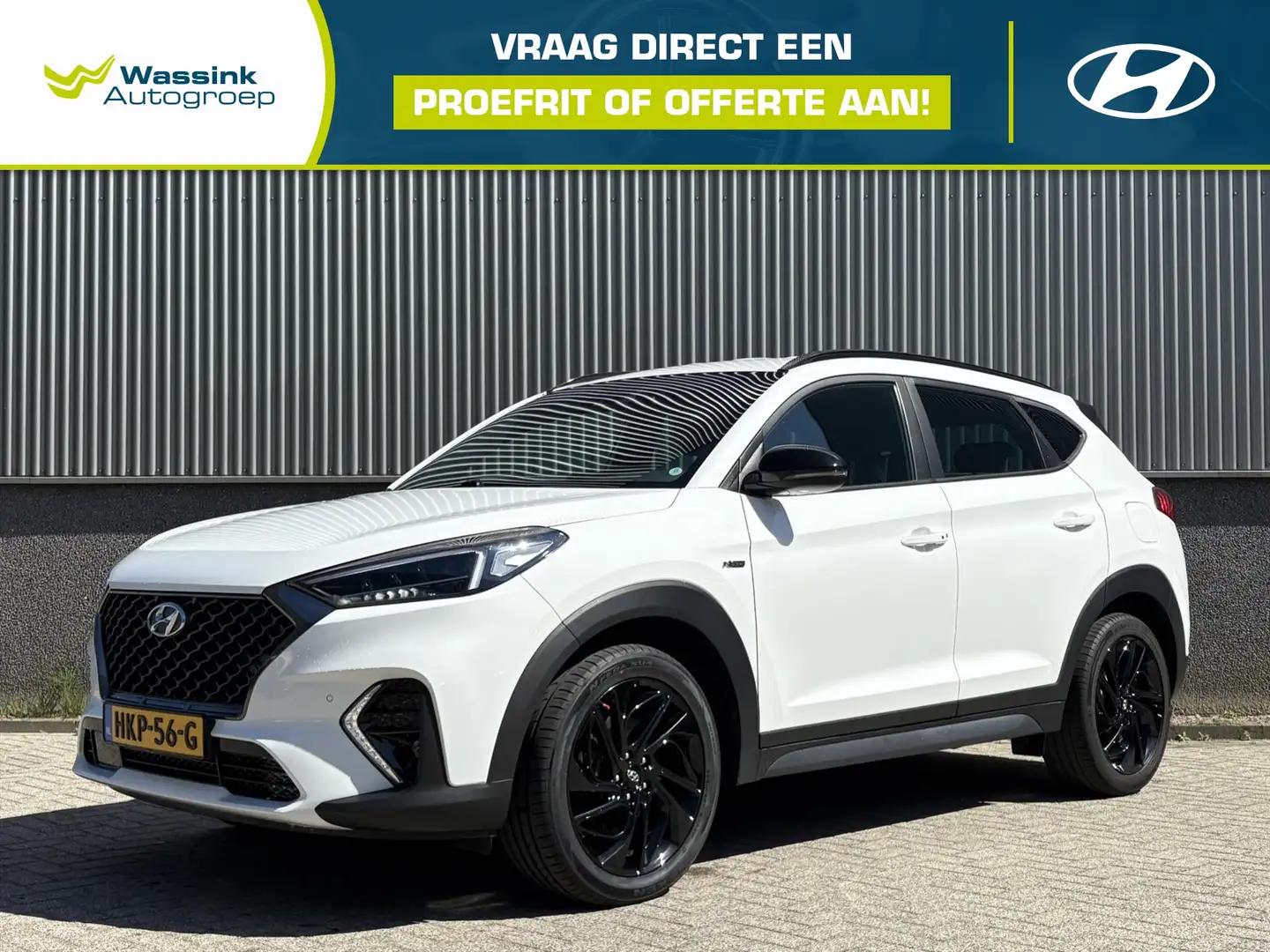 Hyundai TUCSON 1.6 T-GDi 177pk 7-DCT N-Line | Stoelverwarming Voo Wit - 1