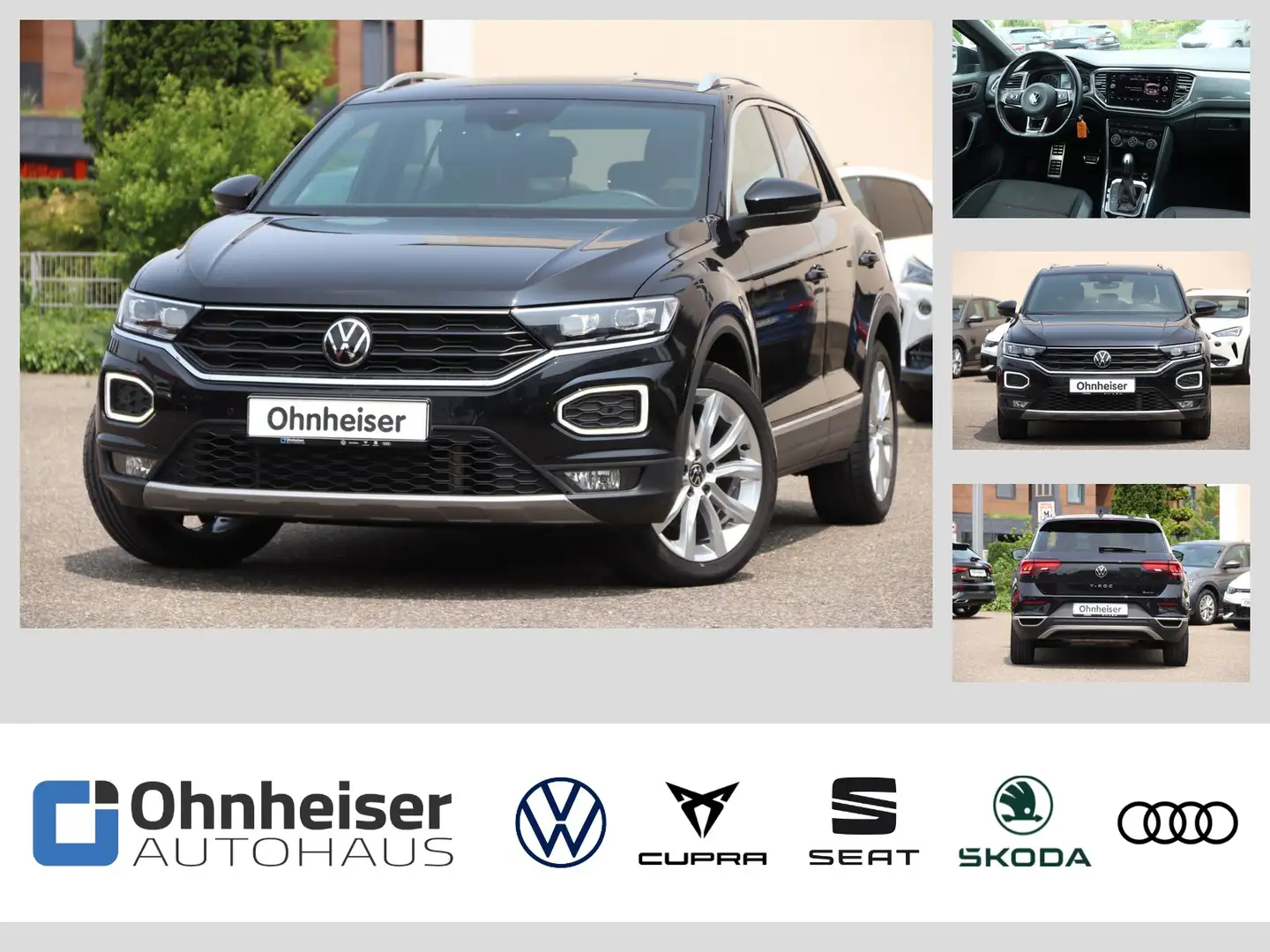 Volkswagen T-Roc 2.0 TSI Sport 4Motion DSG*SHZ*ACC*PDC Navi Zwart - 1