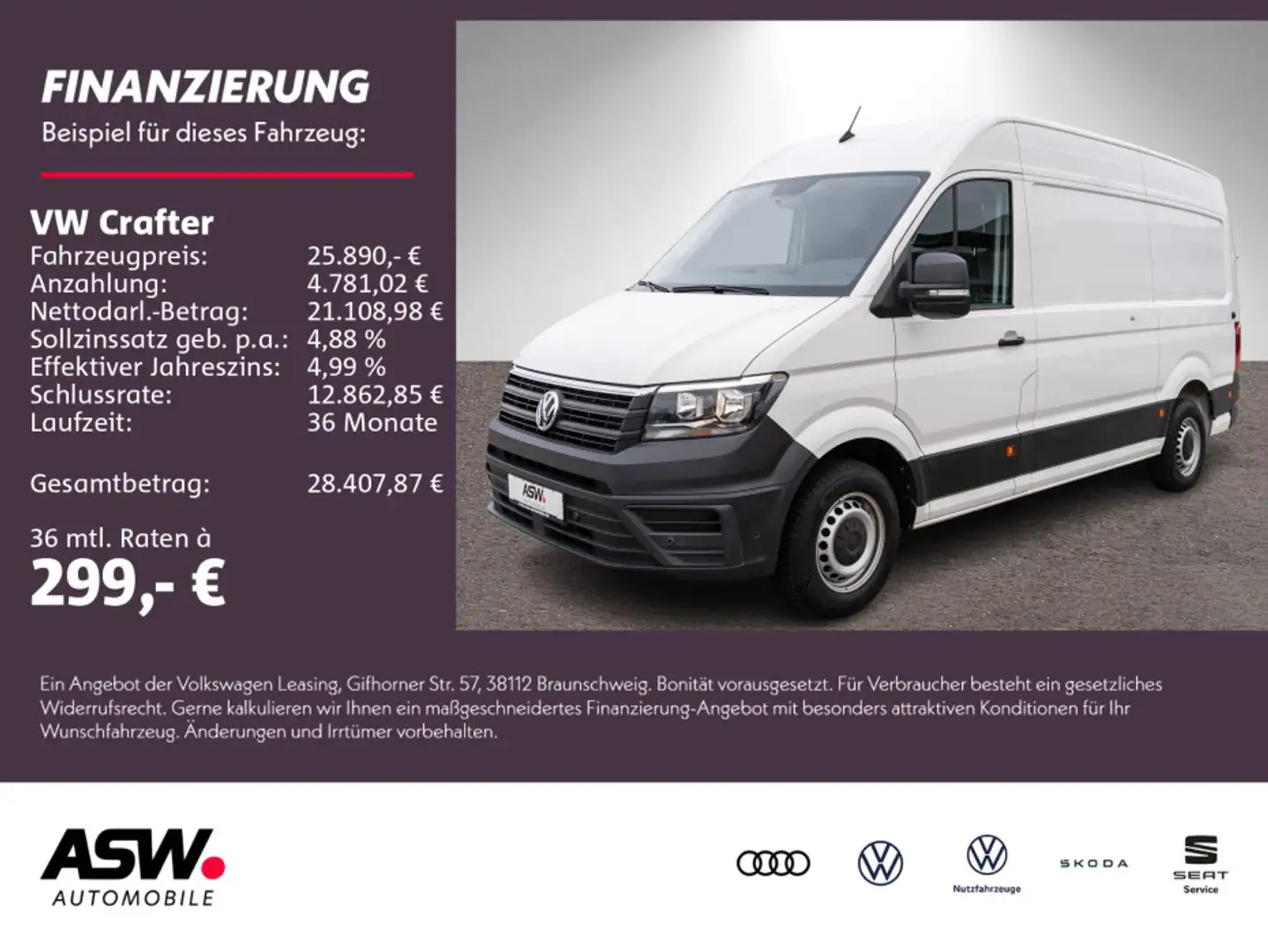 Volkswagen Crafter 35 Kasten 2.0 TDI Navi PDC v/h GRA SHZ Blanc - 1