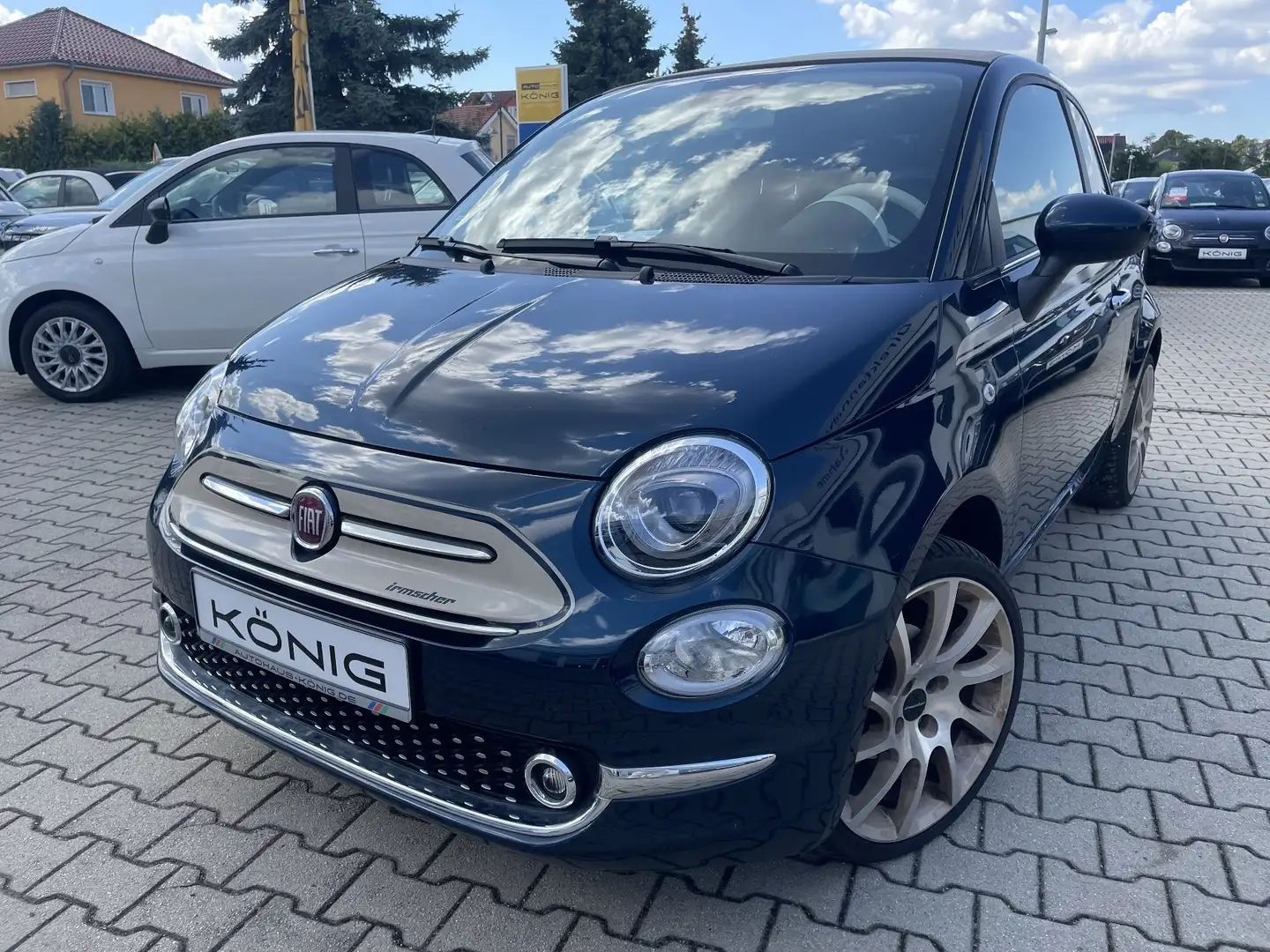Fiat 500C Cabrio Irmscher Carplay*Klima*Leichtmetall Blau - 1