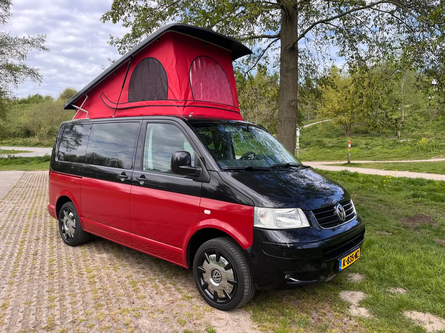 Volkswagen Transporter T5 2.5 liter TDI Piros - 1