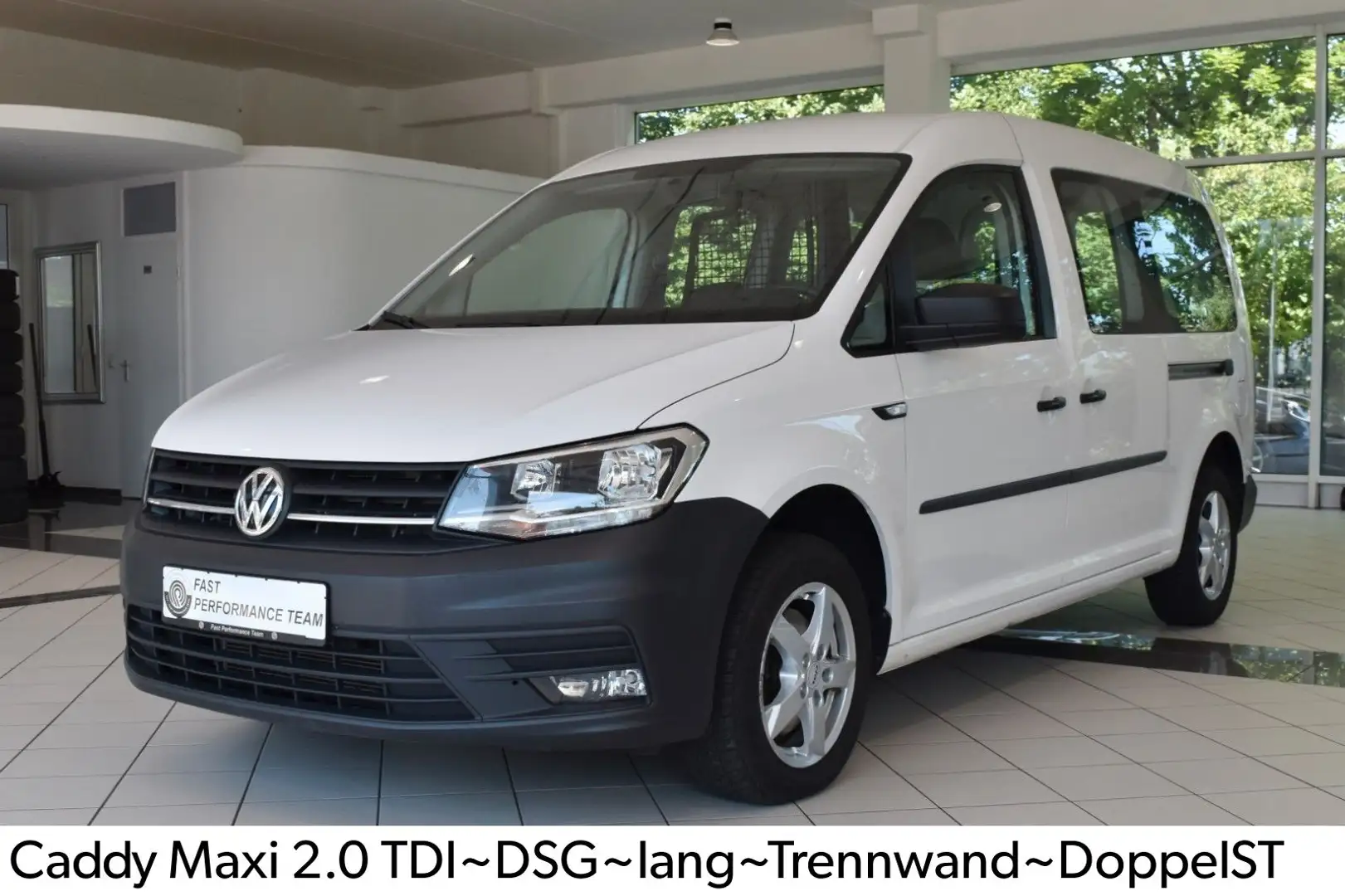 Volkswagen Caddy Maxi 2.0 TDI~DSG~lang~Trennwand~Doppel-ST Weiß - 1