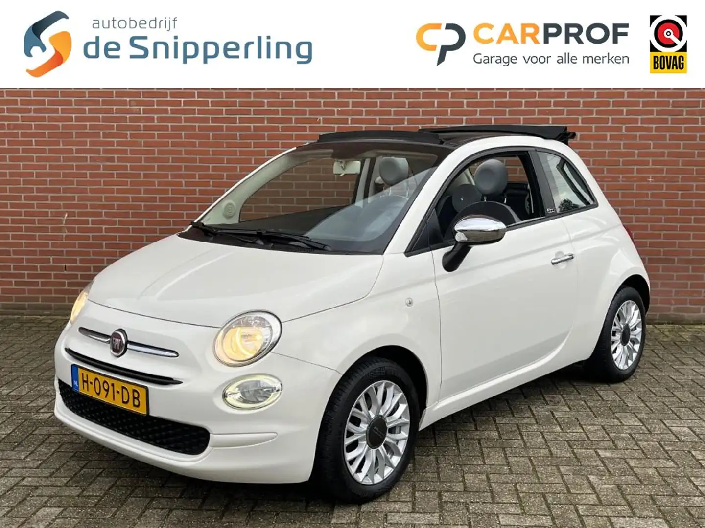 Fiat 500C 0.9 TwinAir T / 1E EIGENAAR / NAVI AIRCO CRUISE BL Blanc - 1