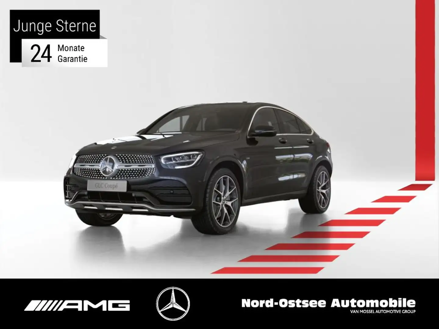 Mercedes-Benz GLC 300 e 4M COUPÈ AMG KAMERA TEMPO SHD AHK SHZ Grau - 1