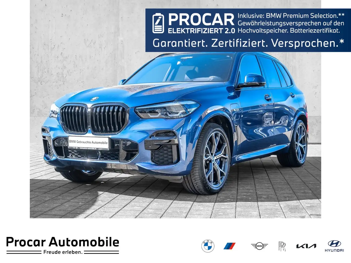 BMW X5 xDrive45e M Sport HUD PANO ACC NAVI LED DAB Blau - 1