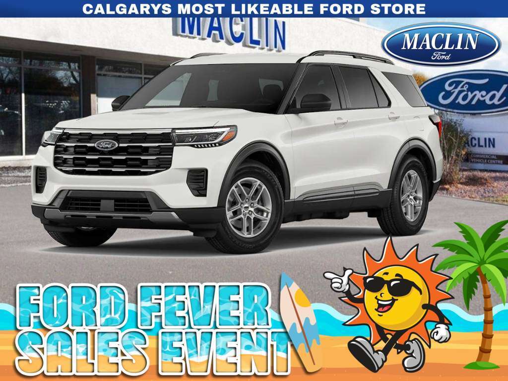 White 2026 Ford Explorer SUV / Crossover All-Wheel Drive Automatic