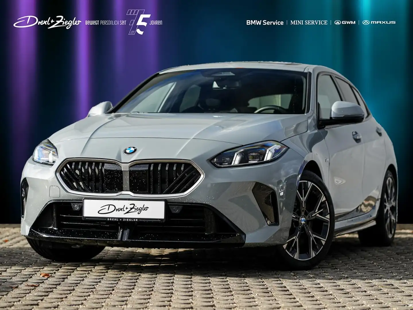 BMW 123 xDrive M-Sport AHK PANO ACC AdLED Aktiv H&K Grau - 1