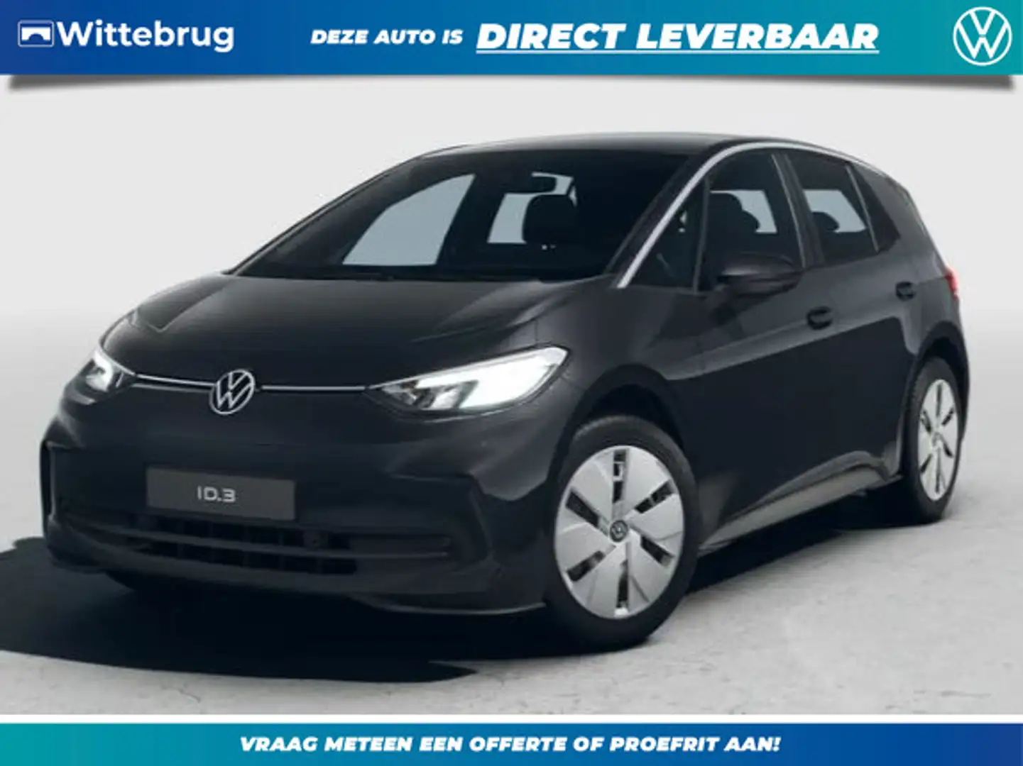Volkswagen ID.3 Pure 52 kWh !!!Profiteer ook van € 2.000 inruilpre Zwart - 1