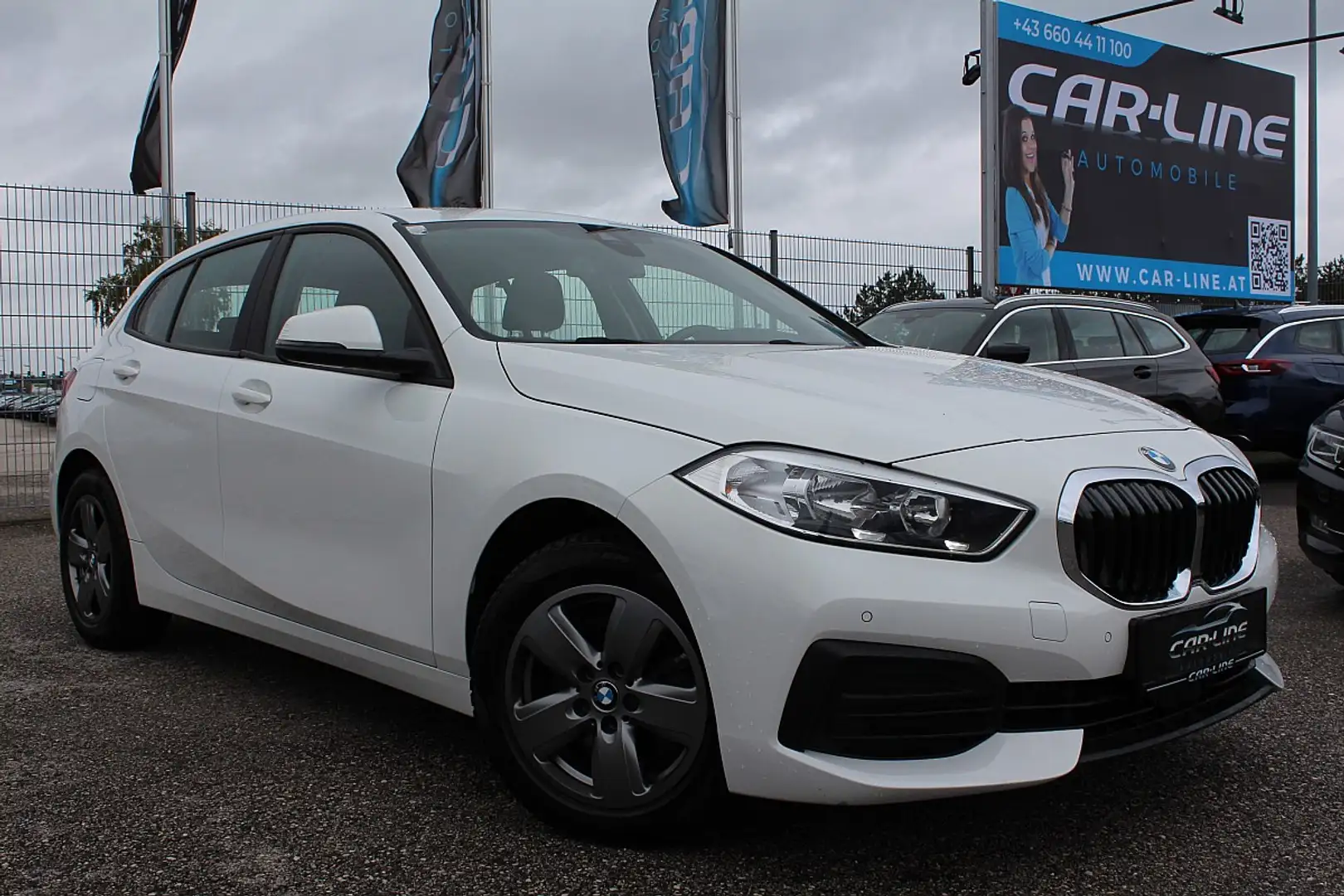 BMW 118 d Aut. Navi, Parksensor, Tempomat... Weiß - 1