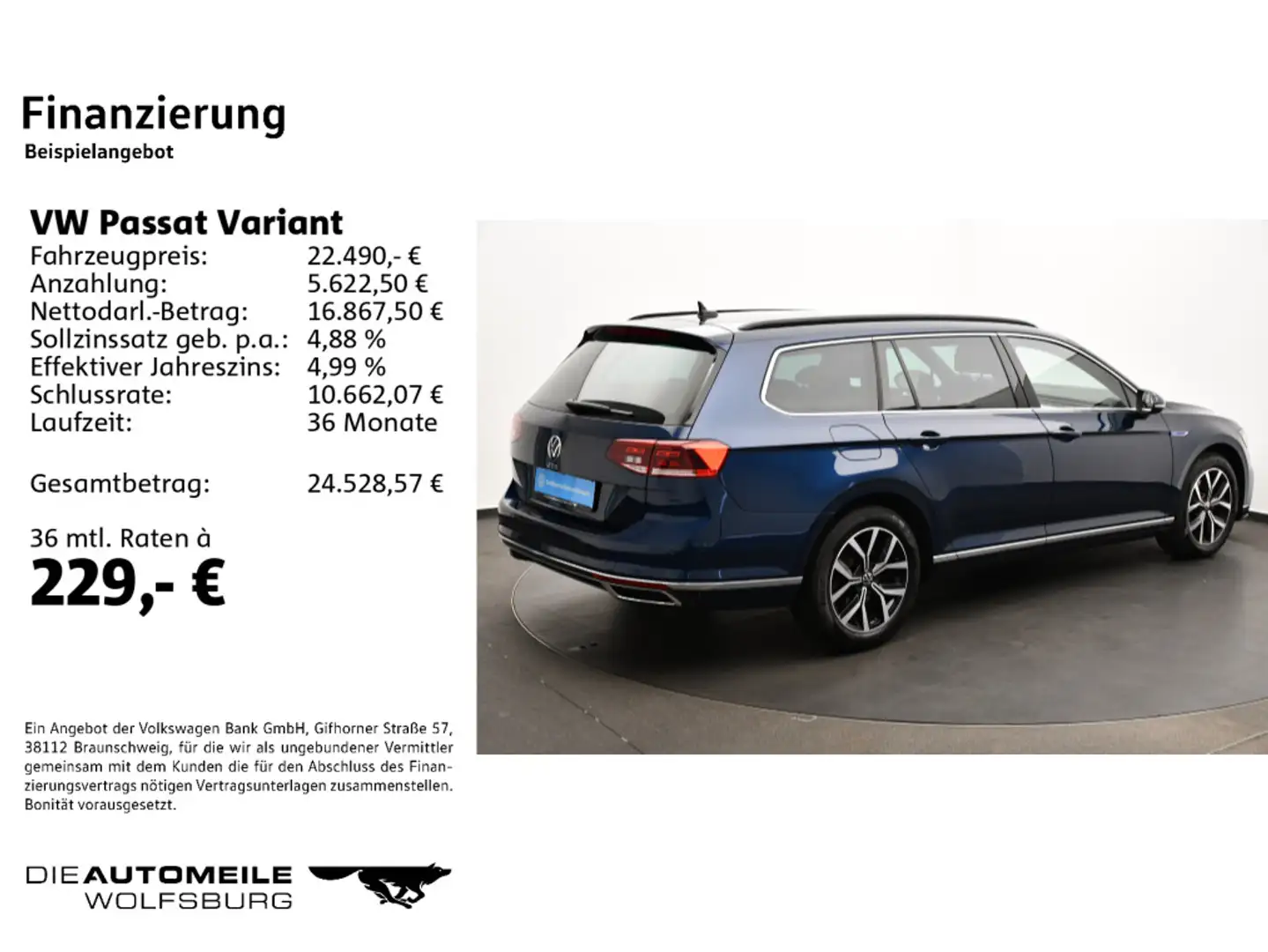 Volkswagen Passat Variant 1.4 GTE DSG Standhzg/Pano/App-Con Azul - 2