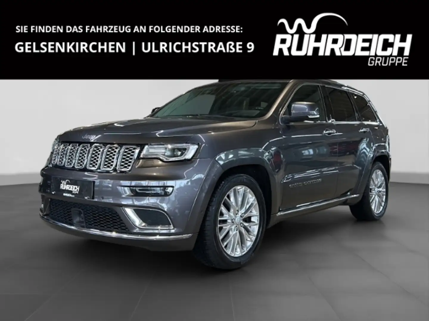 Jeep Cherokee Grand Summit LUFTFEDERUNG AHK PANODACH SHZ LHZ DIG Gris - 1