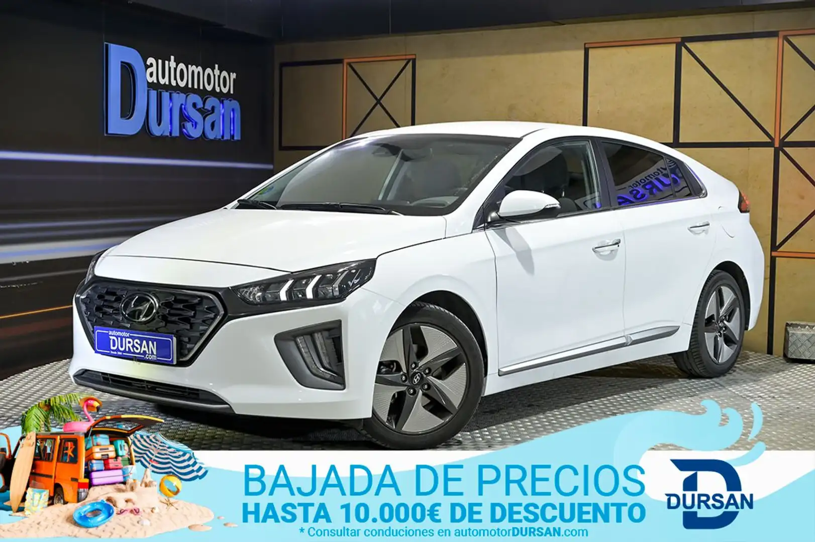 Hyundai IONIQ 1.6 GDI HEV Style DCT Weiß - 1