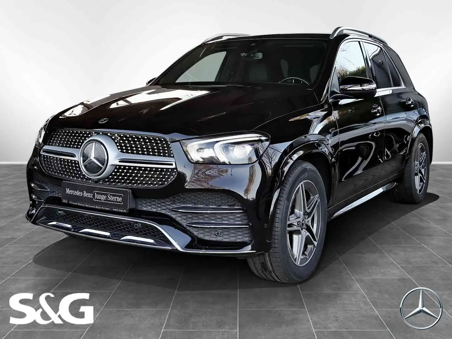 Mercedes-Benz GLE 350 de 4M AMG AHK+TOTWINKEL+SPURHALTE+LED+20 Zwart - 1