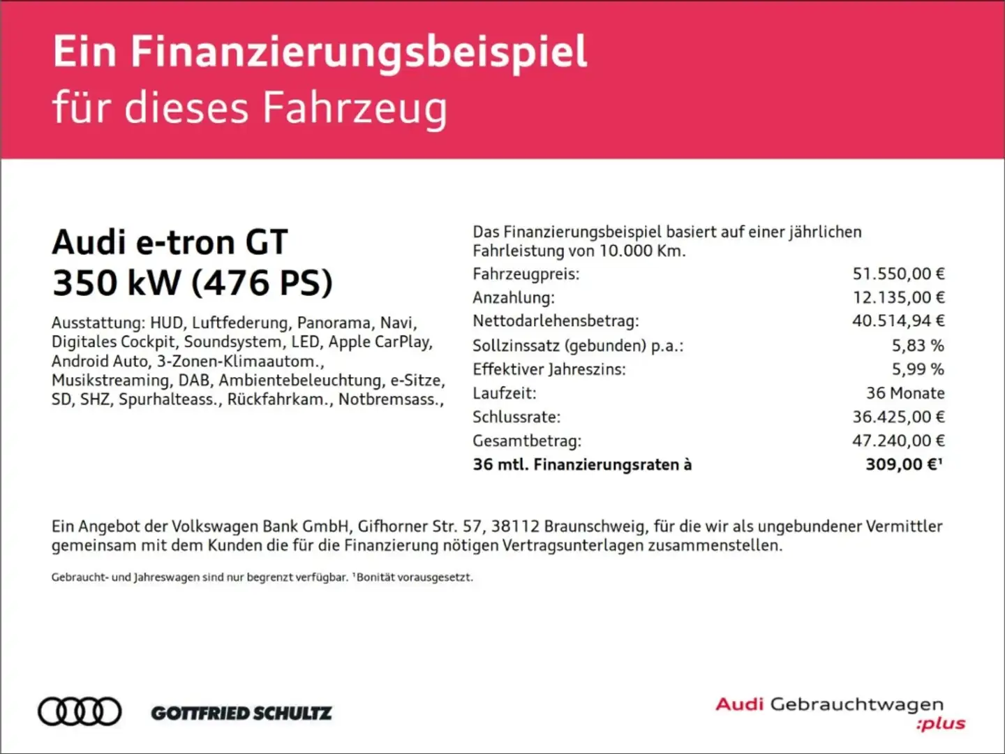 Audi e-tron GT quattro Navi Pano LED Rückfahrkamera up Grau - 2