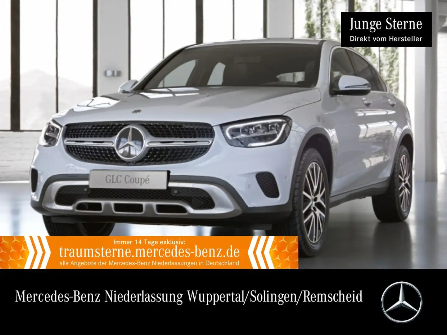 Mercedes-Benz GLC 300 e Coupé 4M AHK+LED+KAMERA+KEYLESS+9G Weiß - 1
