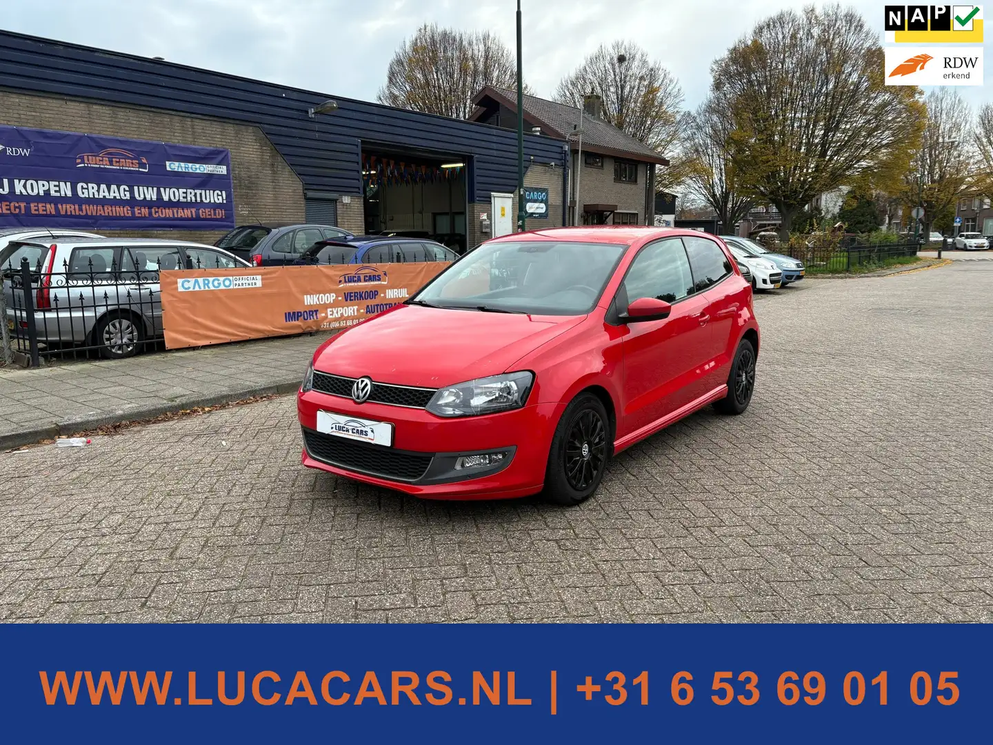 Volkswagen Polo 1.2 TDI BlueMotion Comfortline Sport 2X SLEUTEL + Rouge - 1