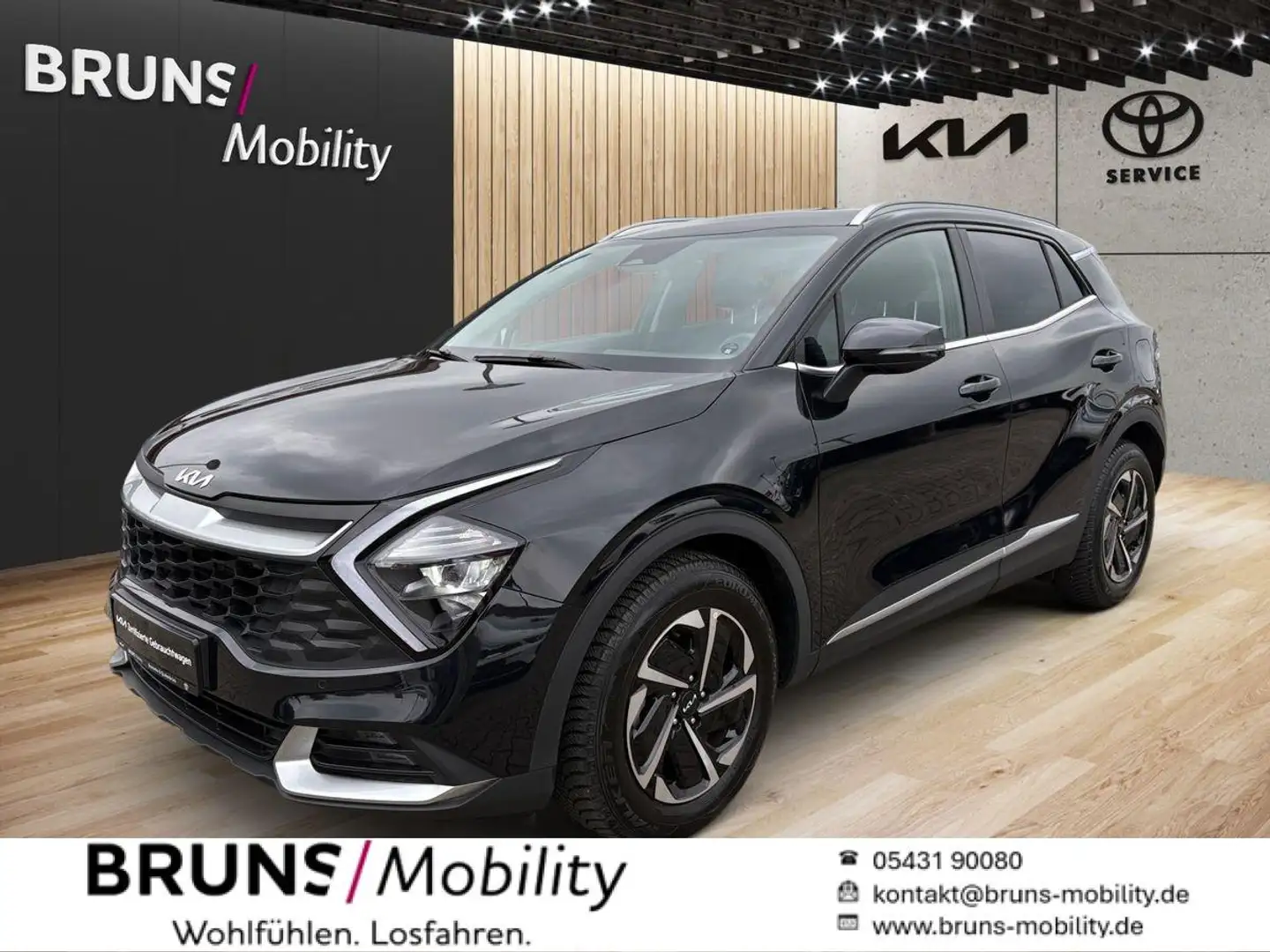 Kia Sportage 1.6 D DCT Vision + Komfortpaket Navi Zwart - 1