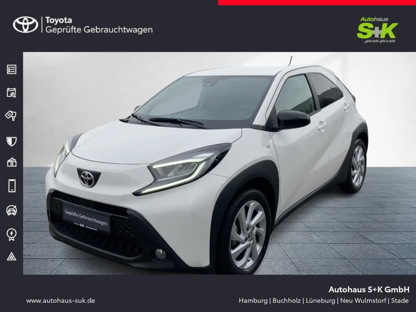 Toyota Aygo X Team Deutschland**SHZ*KLIMA*DAB+*KAMERA** Wit - 1