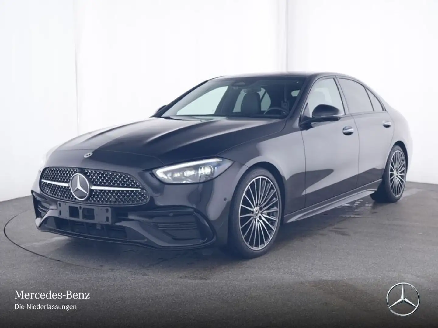 Mercedes-Benz C 180 AMG+NIGHT+360+AHK+19"+TOTW+KEYLESS+9G Schwarz - 2