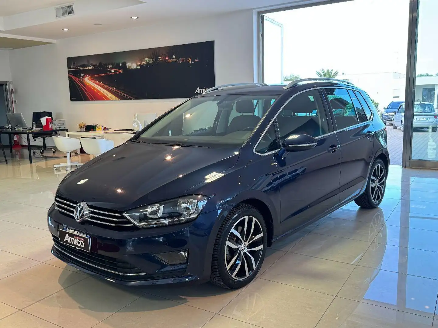 Volkswagen Golf Sportsvan 1.6 TDI 110cv DSG Executive Blu/Azzurro - 1