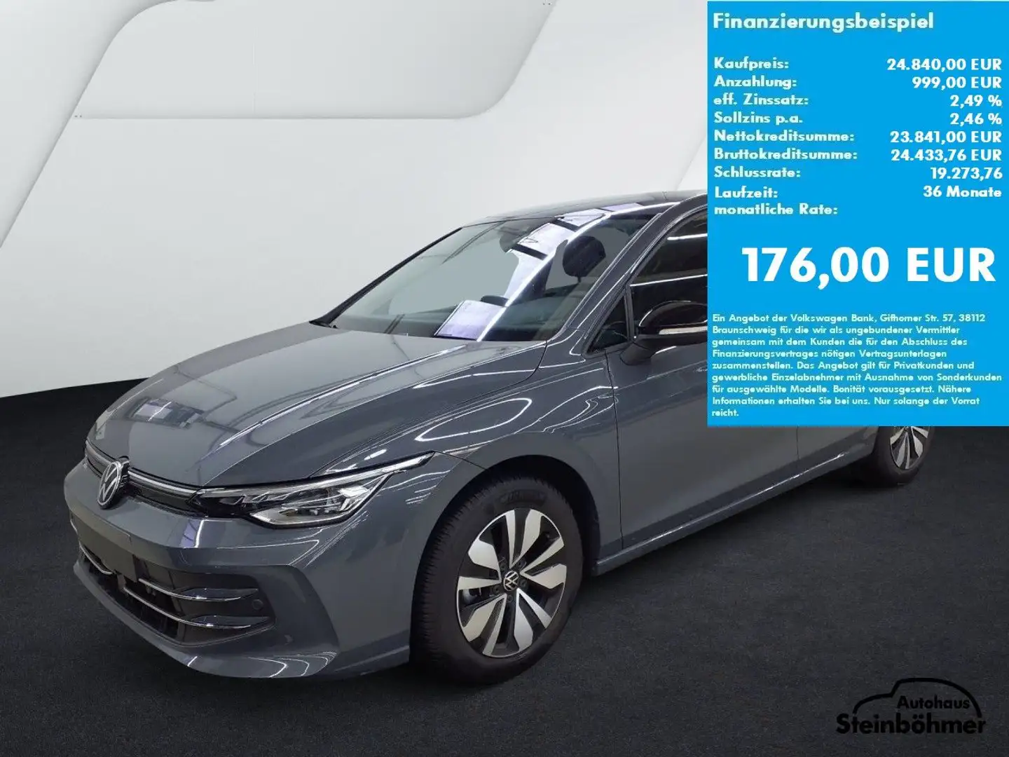 Volkswagen Golf GOAL 1.5TSI LED Plus NAV AHK SHZ SideAssist Gris - 2