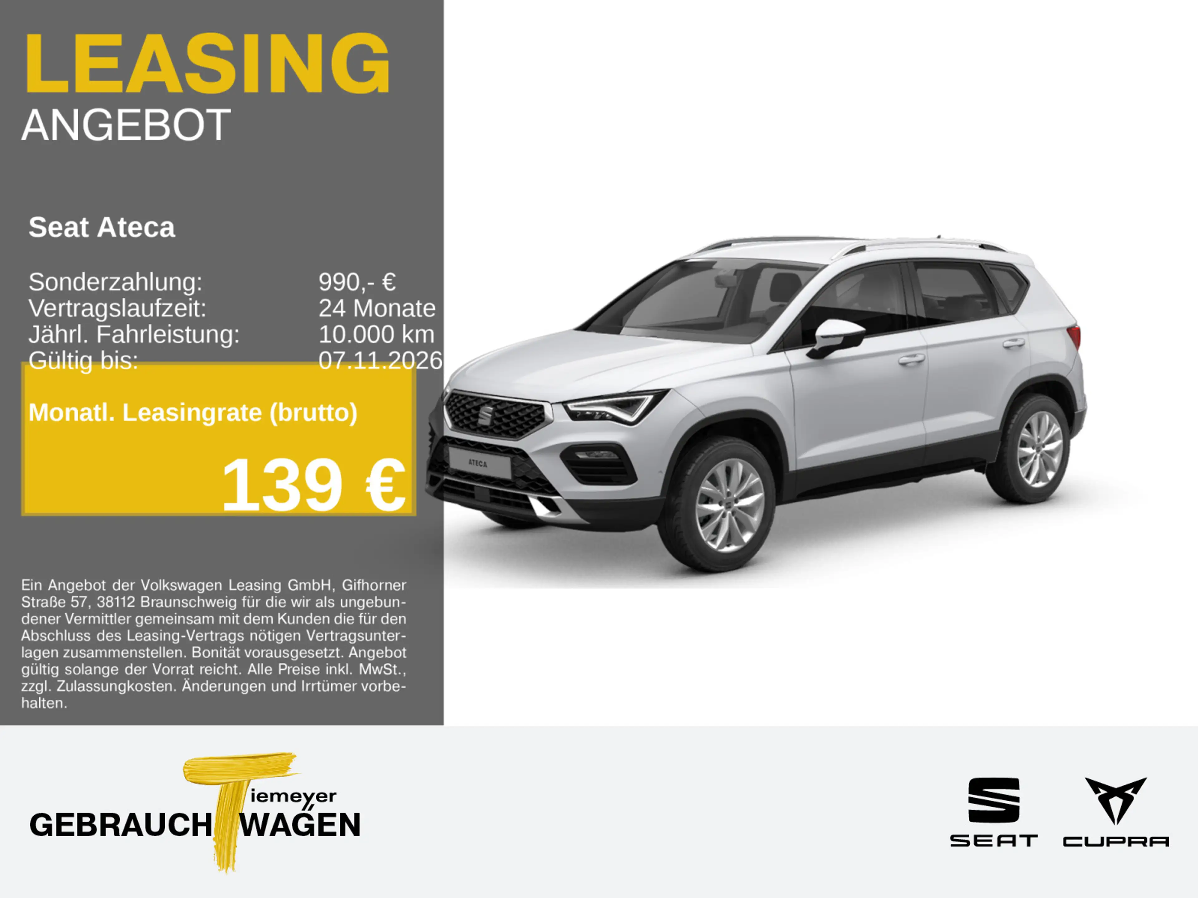 SEAT Ateca 1.5 TSI DSG STYLE SIDE-ASSIST NAVI+ eKLAPP