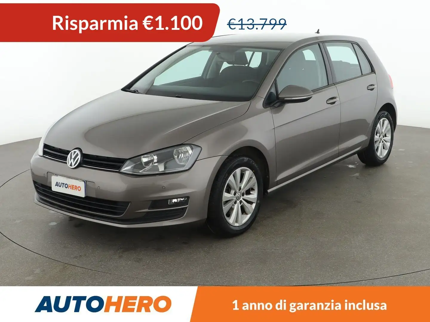 Volkswagen Golf 1.6 TDI Comfortline   110 CV Grigio - 1