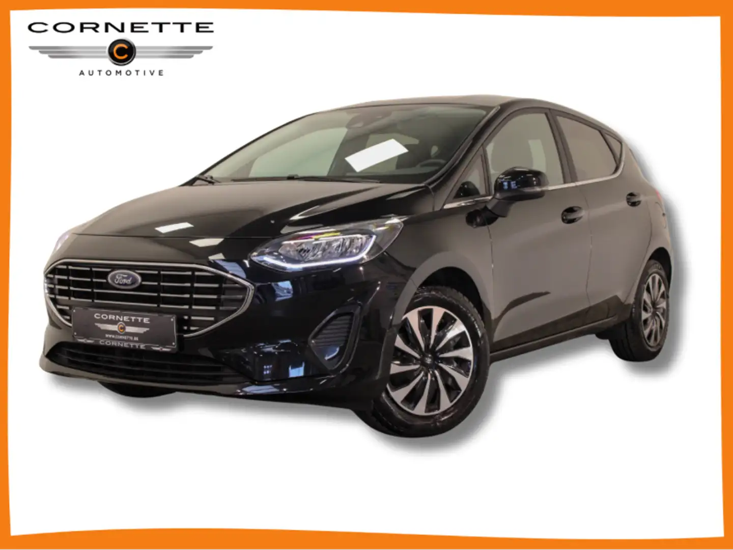 Ford Fiesta 1.0 Titanium Ecoboost SENSOREN & MEER! Zwart - 1