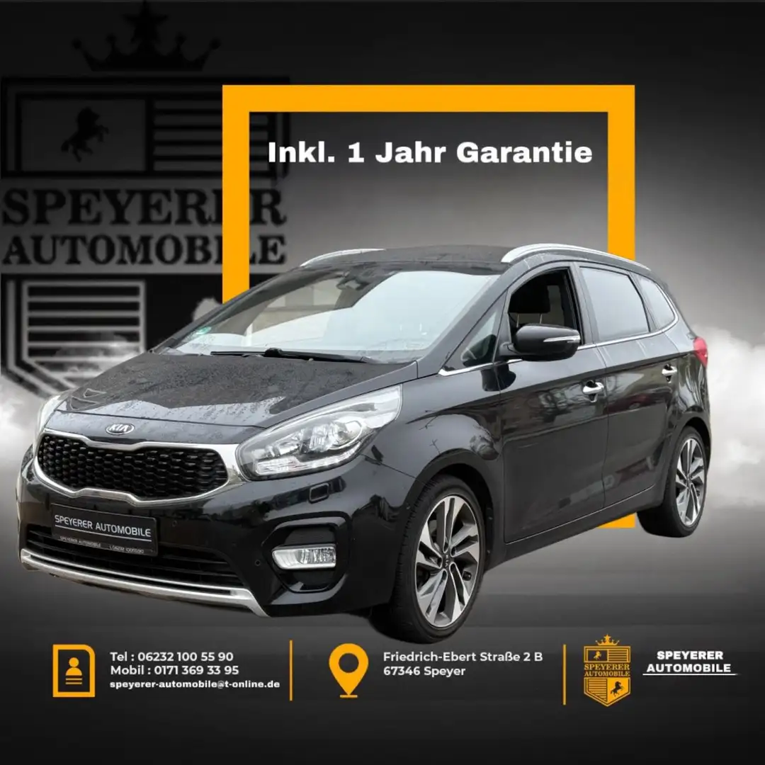 Kia Carens Spirit|AUTOMATIK|KAMERA|7-SITZER|NAVI|SHZ Schwarz - 1