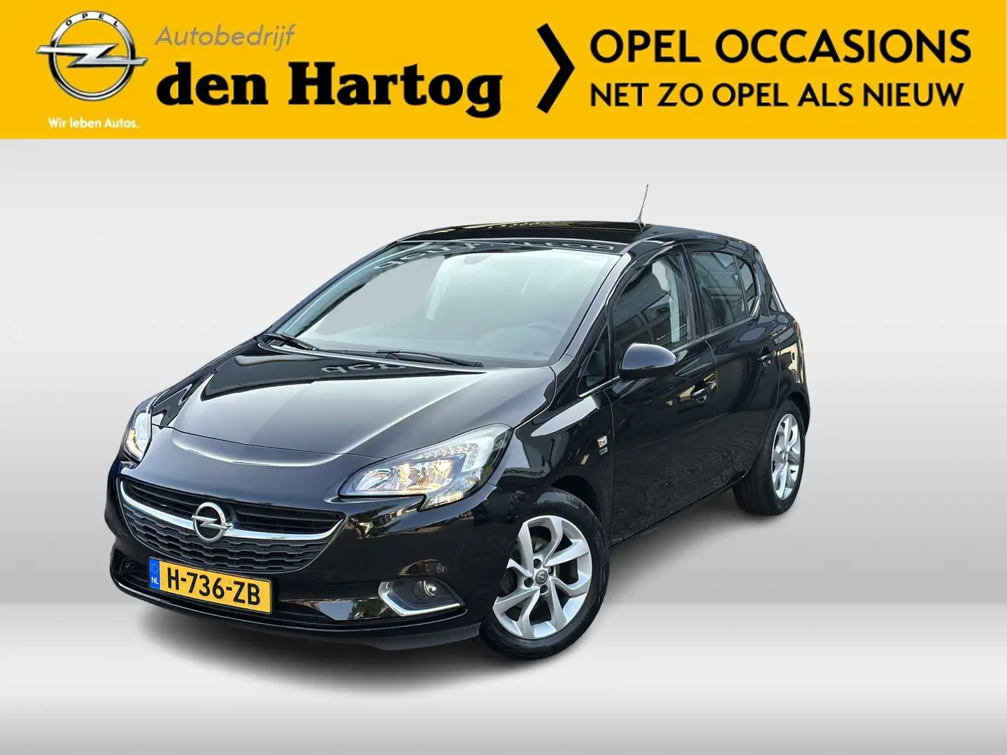 Opel Corsa 1.4 120 Jaar Edition Airco/Carplay/Camera Zwart - 1