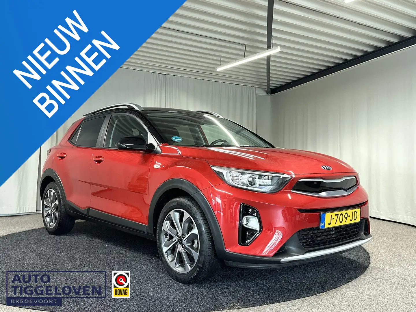 Kia Stonic 1.0 T-GDi Sports Edition Navi | Trekhaak Rood - 1