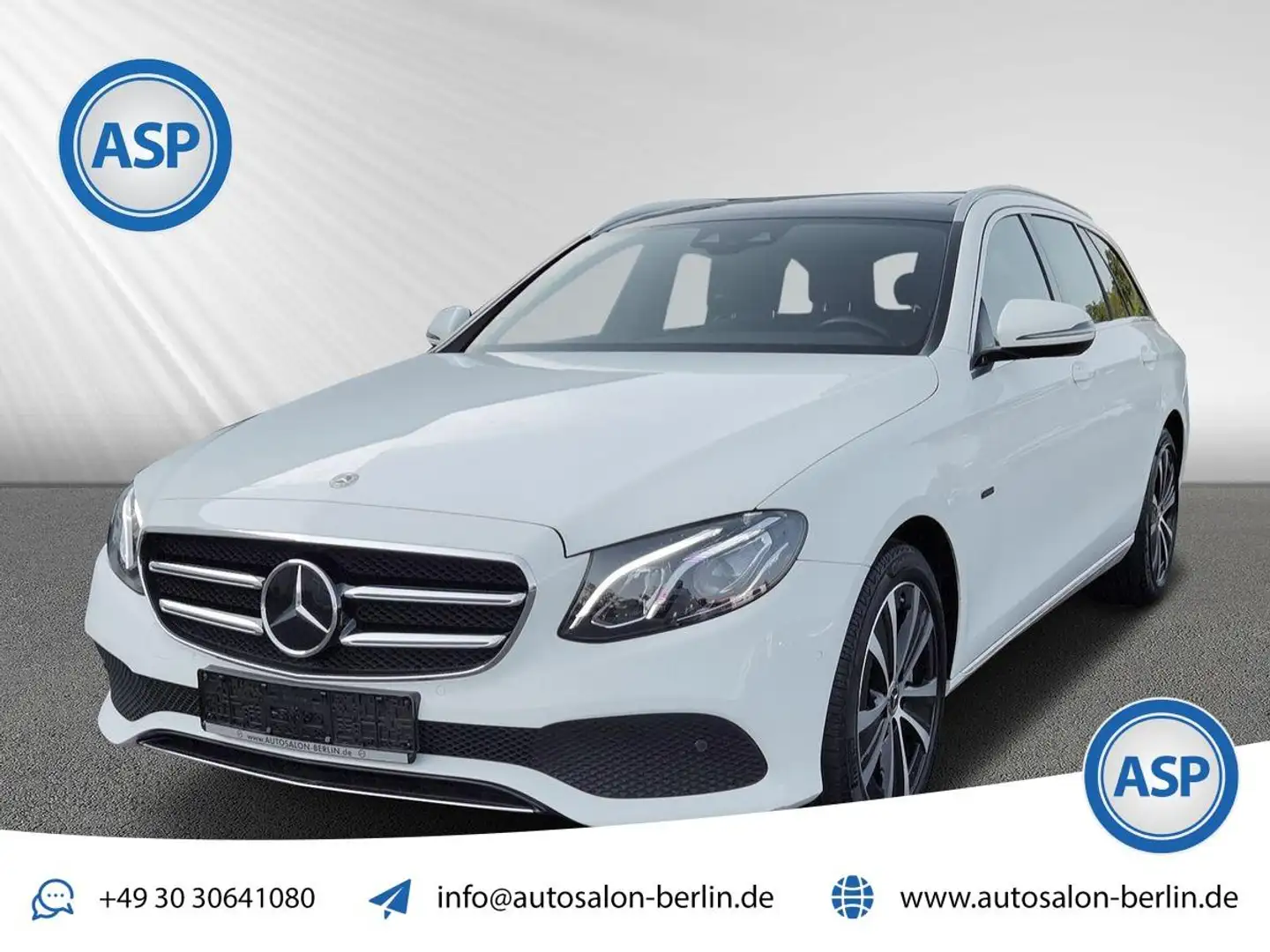 Mercedes-Benz E 300 de LEDER PANORAMADACH DISTRONIC+ WIDESCREE Blanco - 1