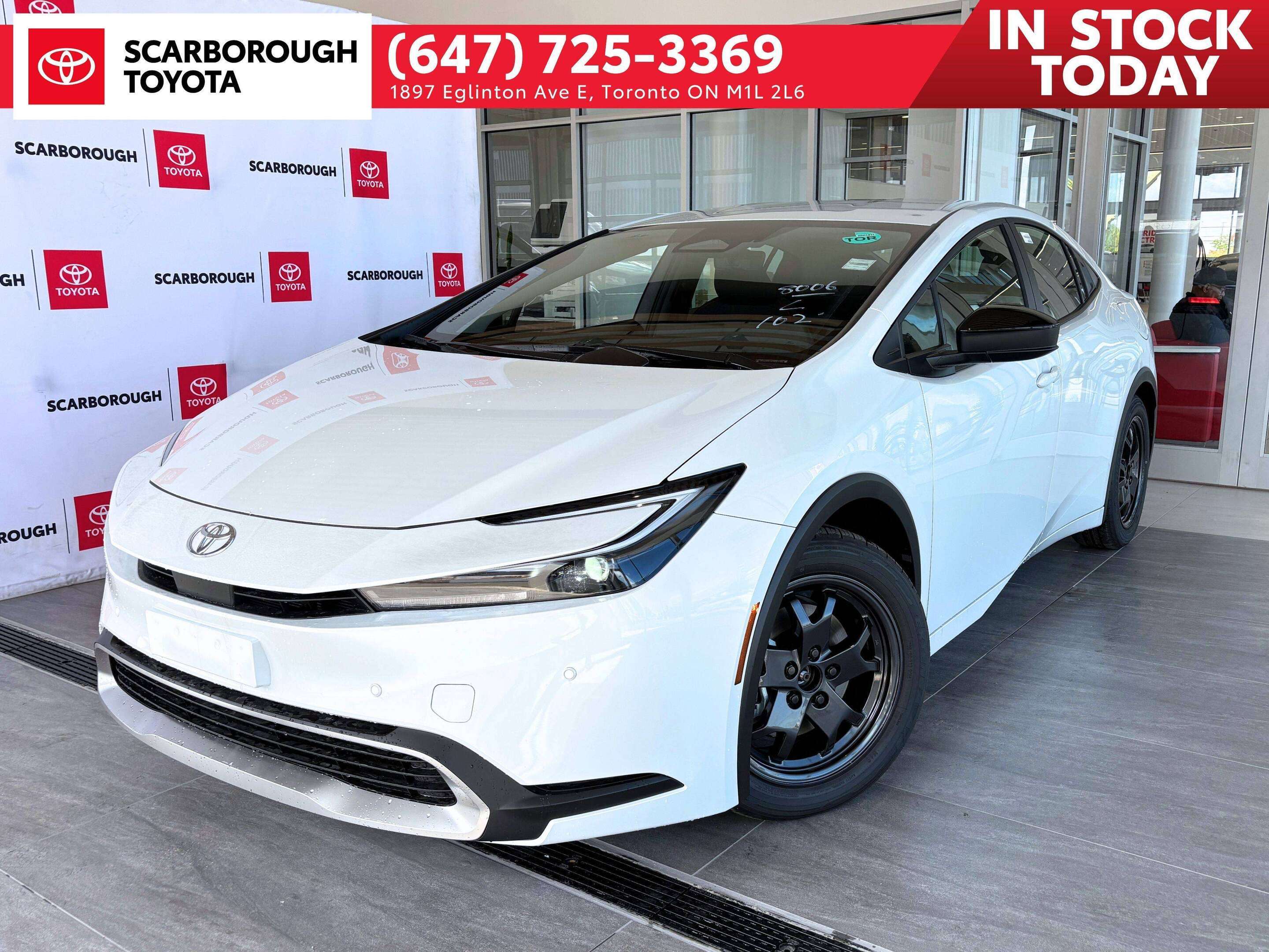 White 2027 Toyota Prius Plug-In Hybrid Hatchback Front-Wheel Drive Automatic