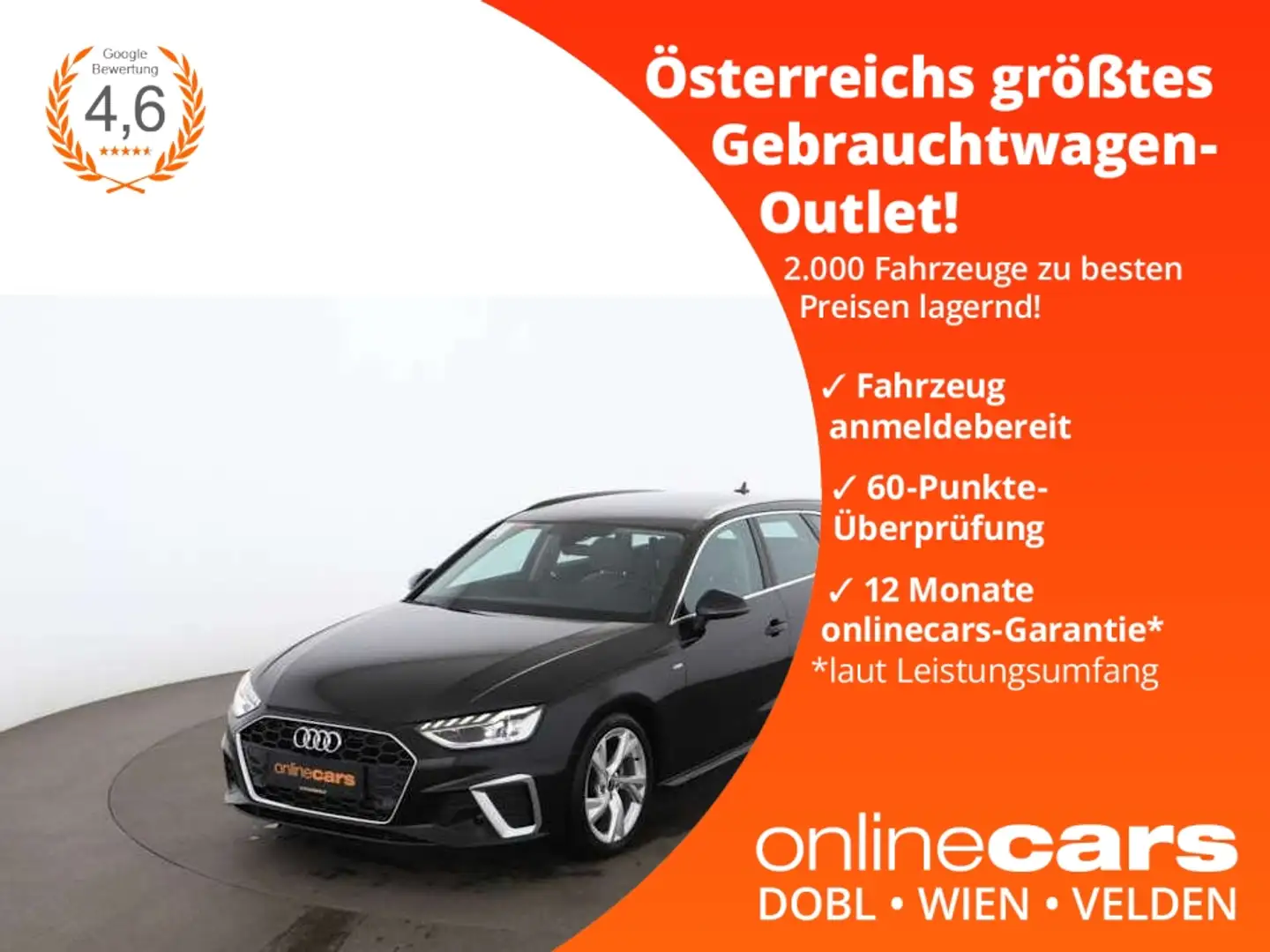 Audi A4 Avant 35 TFSI S-Line Aut LED RADAR NAVI LEDER Schwarz - 1