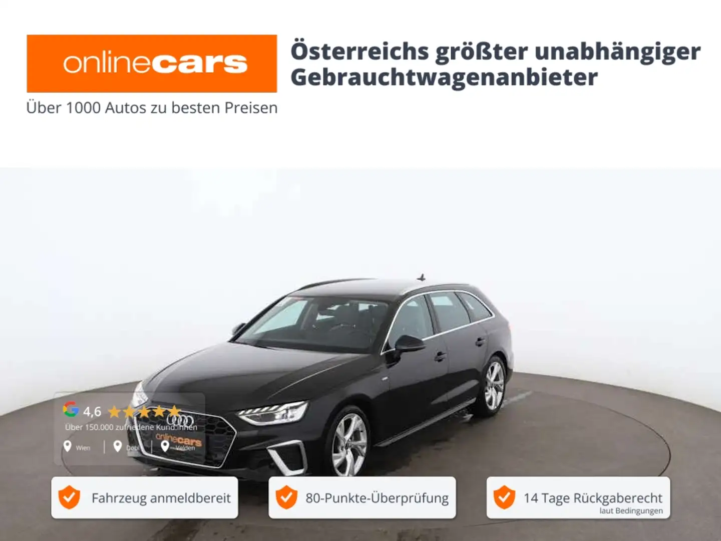 Audi A4 Avant 35 TFSI S-Line Aut LED RADAR NAVI LEDER Schwarz - 1