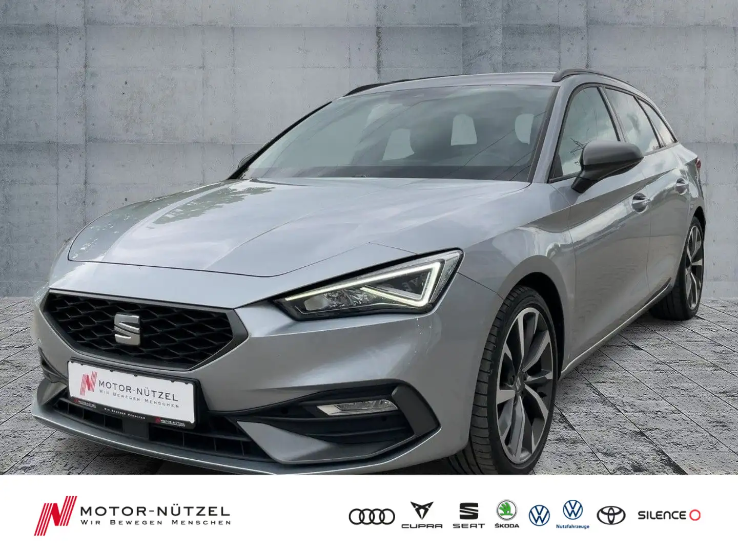 SEAT Leon ST 2.0 TDI DSG FR-LINE LED+NAV+SHZ+BEATS+18 Zilver - 1