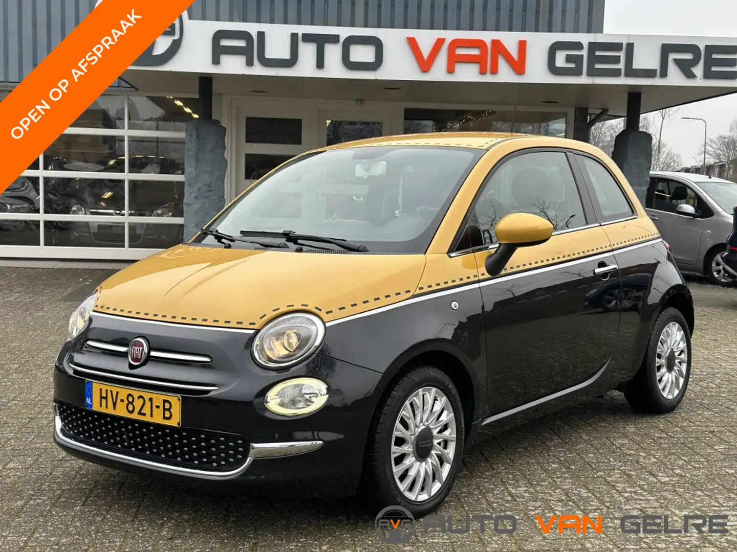 Fiat 500 0.9 Turbo Lounge Comics Editon Navi* MF stuur*Mult Schwarz - 1
