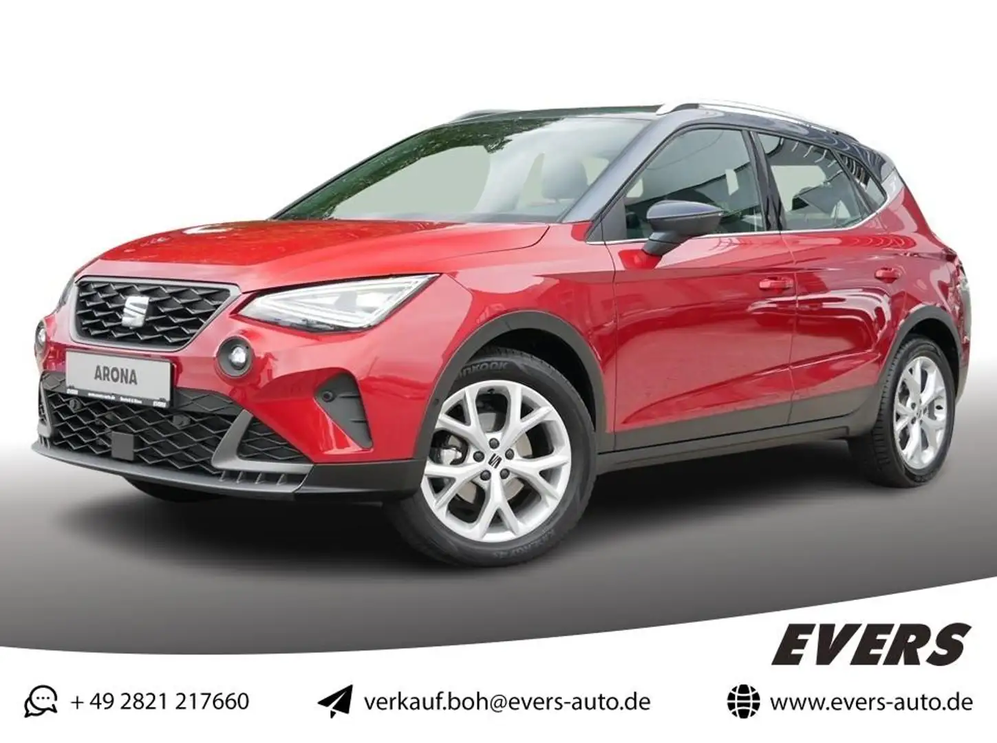 SEAT Arona FR-Line 1.5 TSI DSG ALCANTARA+FULL LINK Rouge - 1