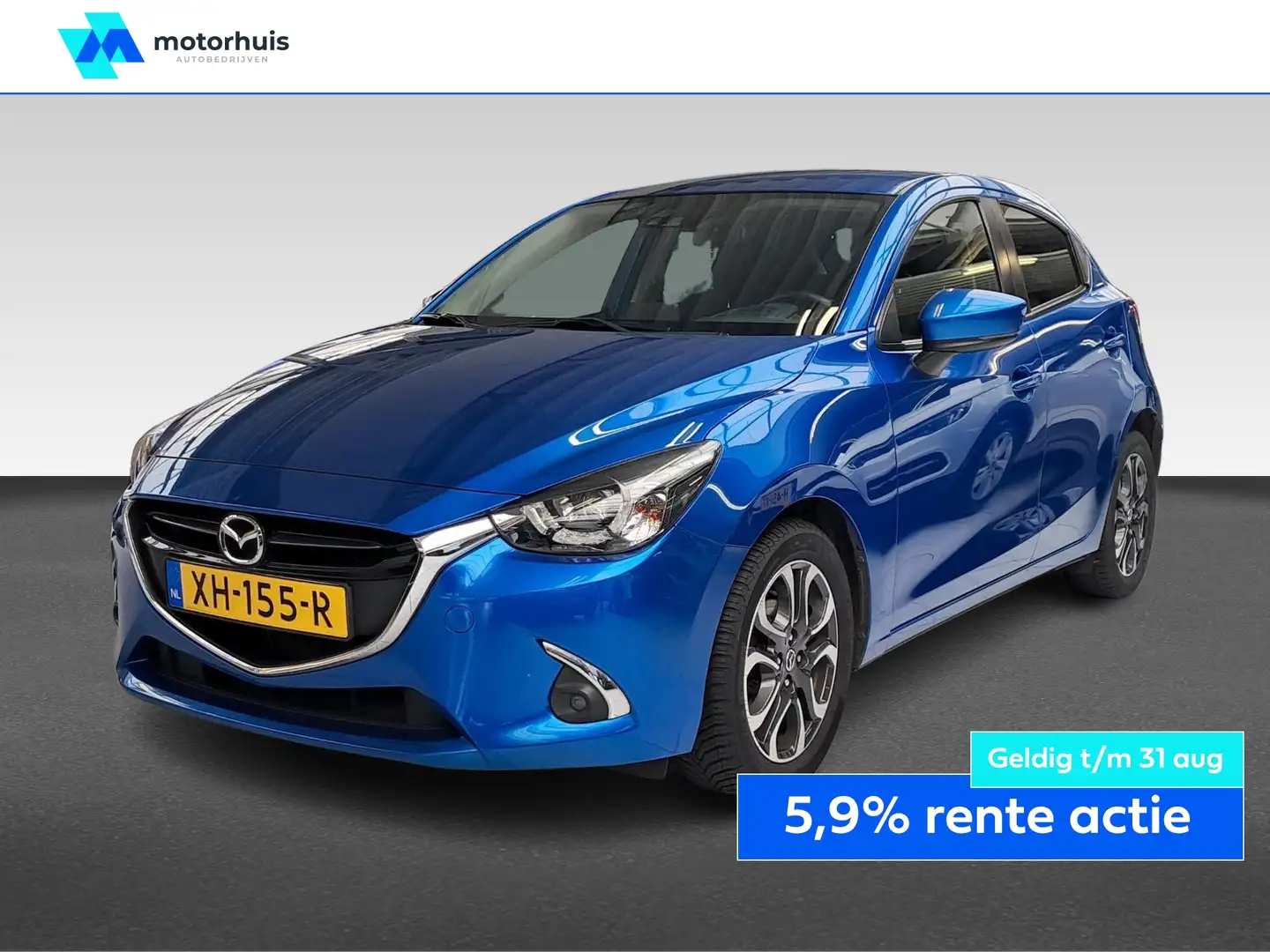 Mazda 2 1.5 SKYACTIV-G 90PK GT-M NAVI FULL LED PDC HUD NAP Blauw - 1