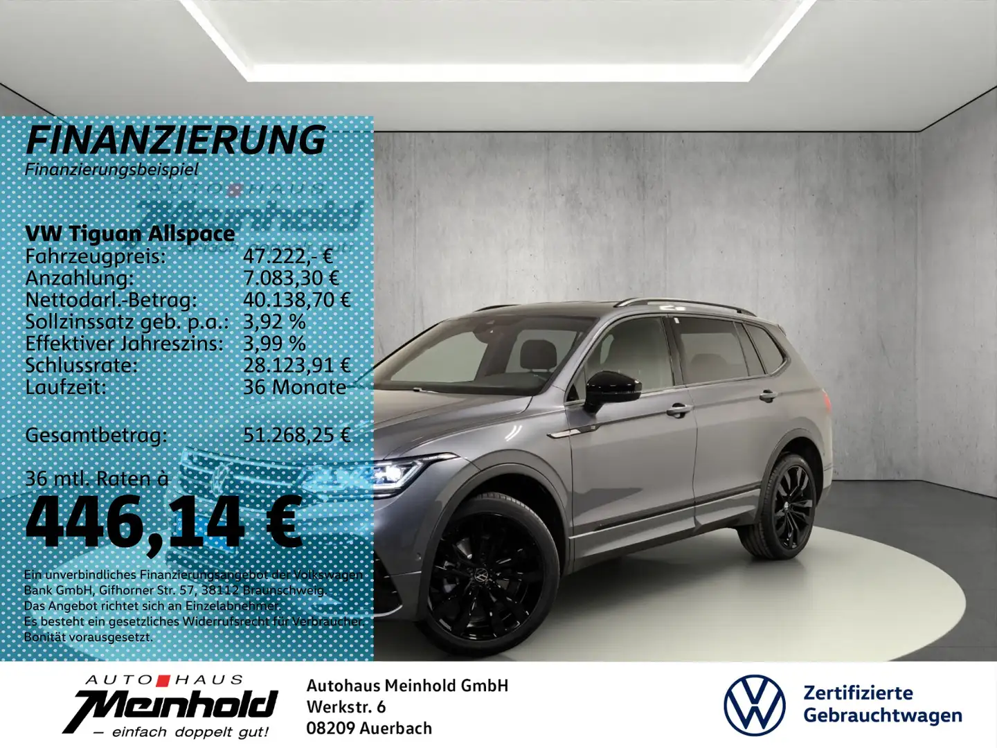 Volkswagen Tiguan Allspace 2.0 TDI DSG 4M R-Line Black Styl Grau - 1
