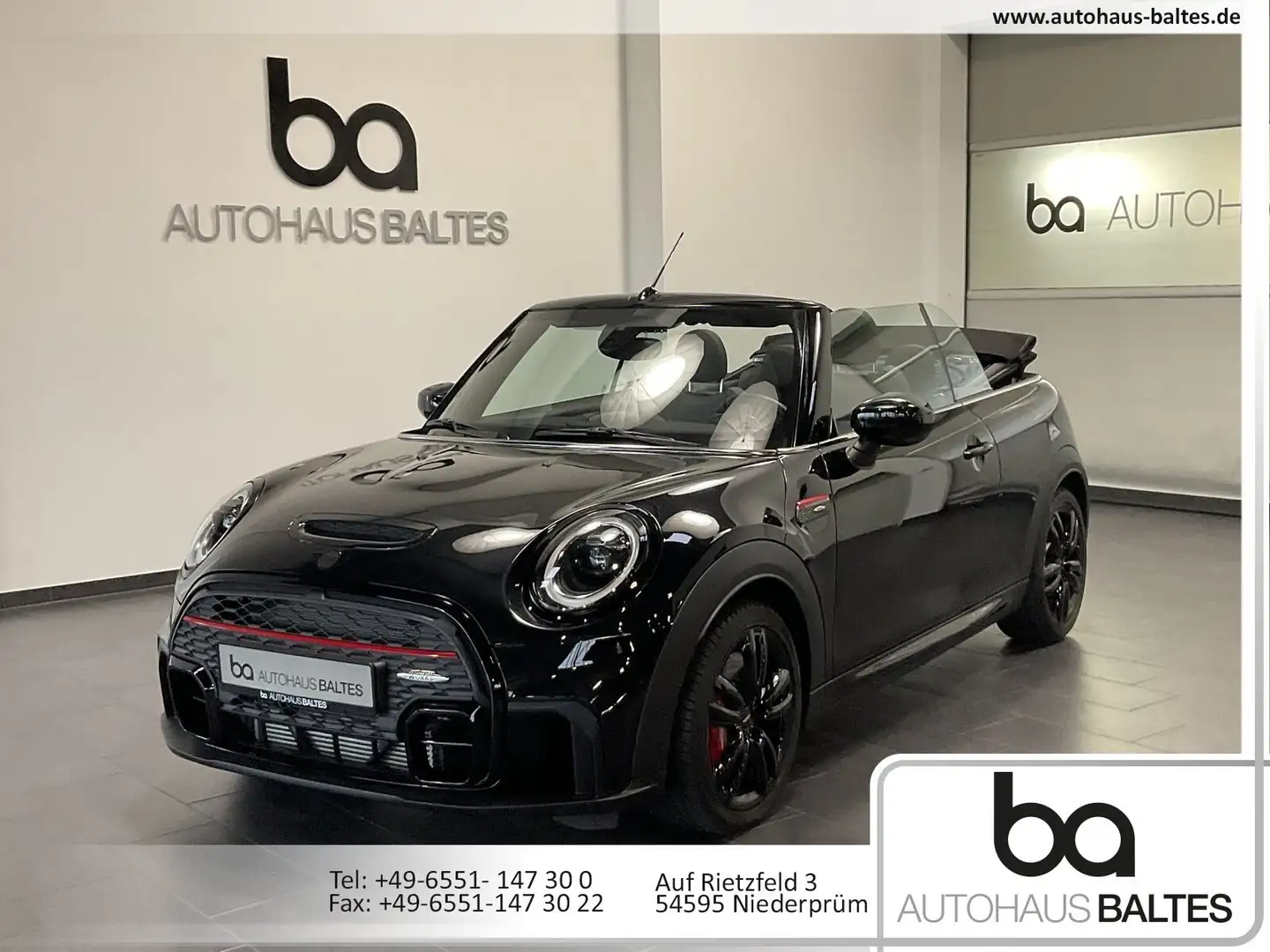 MINI John Cooper Works Cabrio JCW Trim 17"/LED/Kam/Navi/Black Schwarz - 1