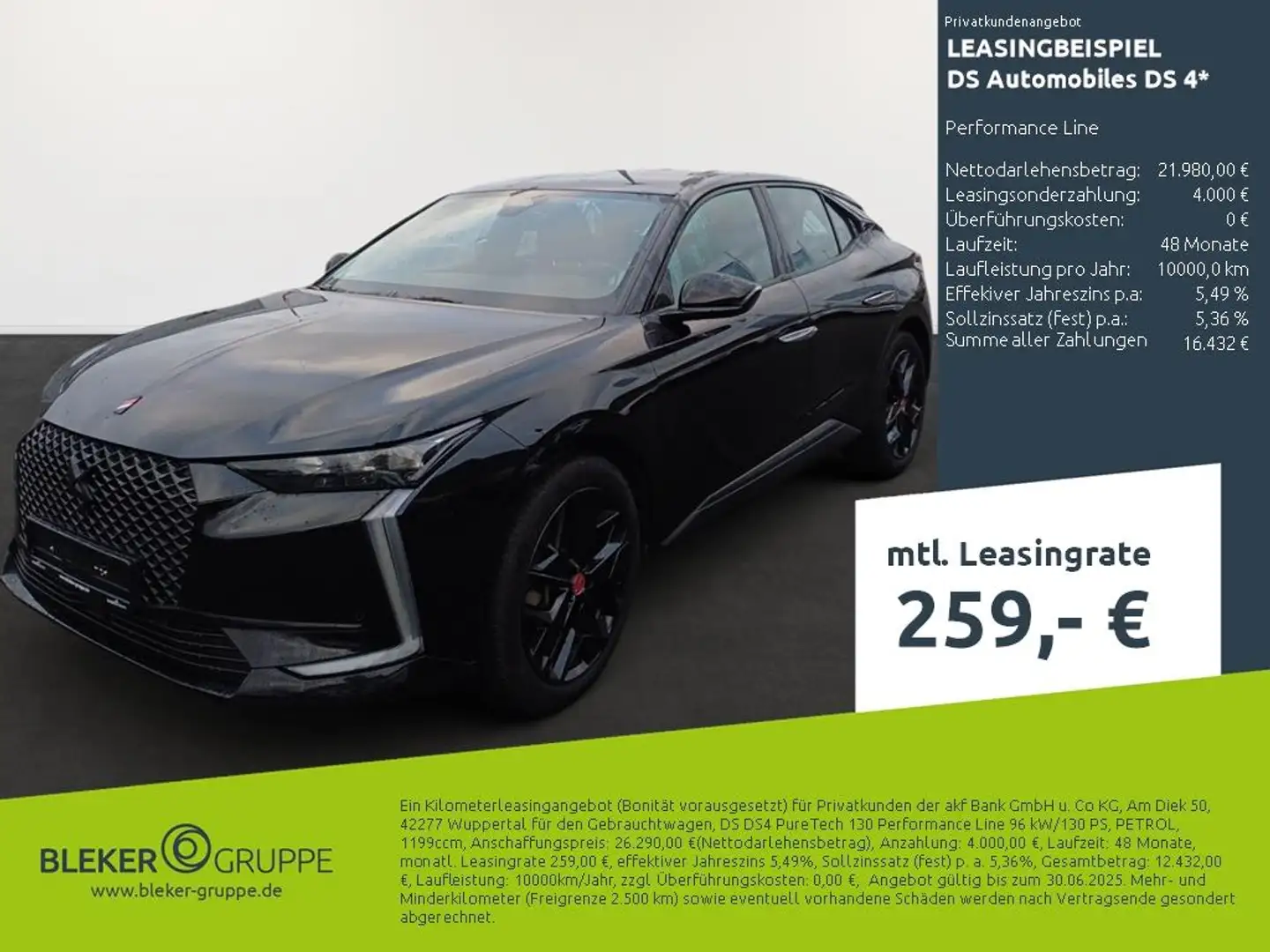 DS Automobiles DS 4 Performance Line Noir - 1