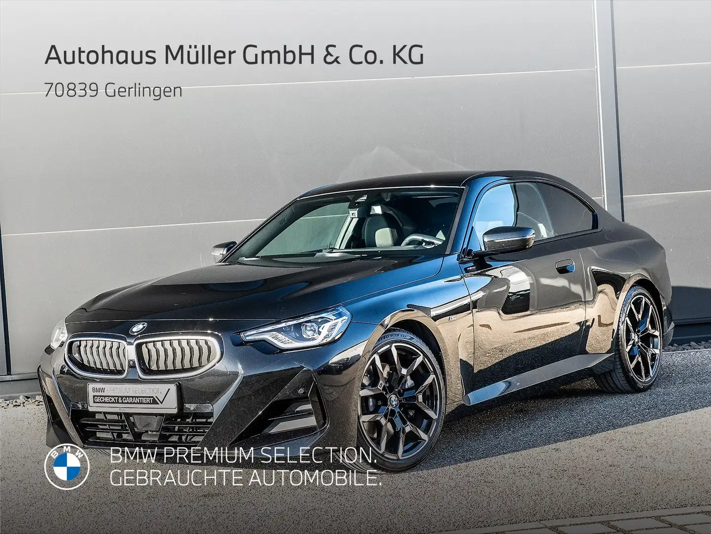 BMW 230 i Coupe Aut UPE 61300EUR M Sportpaket ACC 1VB 360° Noir - 1