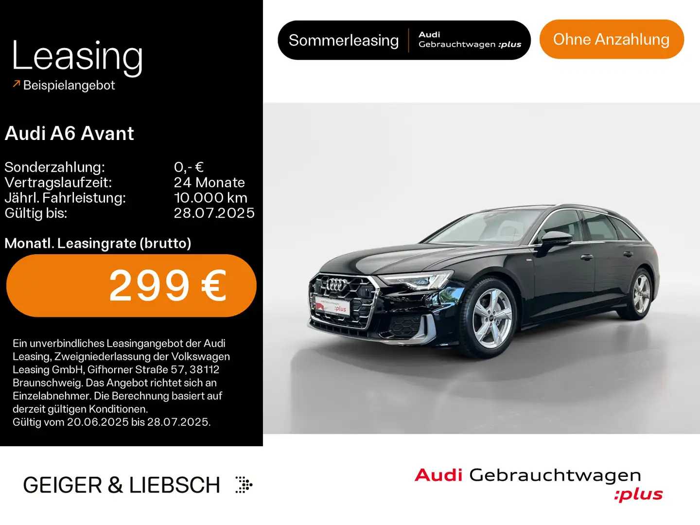 Audi A6 40 TDI quattro S-LINE*NAVI-PLUS*KAMERA* Schwarz - 1