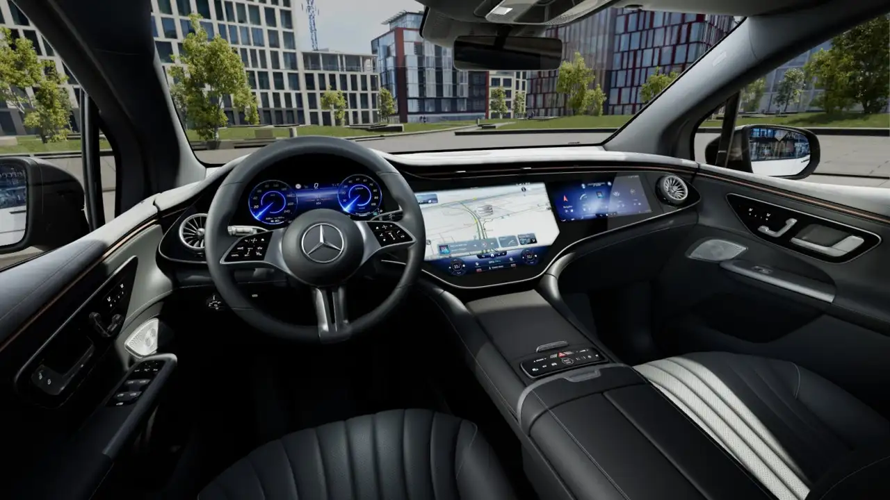 Mercedes-Benz EQE SUV 500 4M Electric Art HYPER Burmester 360°, миниатюра 10