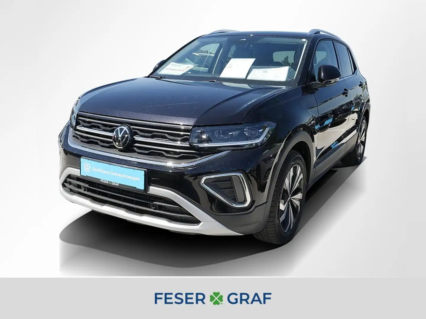 Volkswagen T-Cross 1.0 TSI Style DSG ACC Matrix Navi RüKa Schwarz - 1